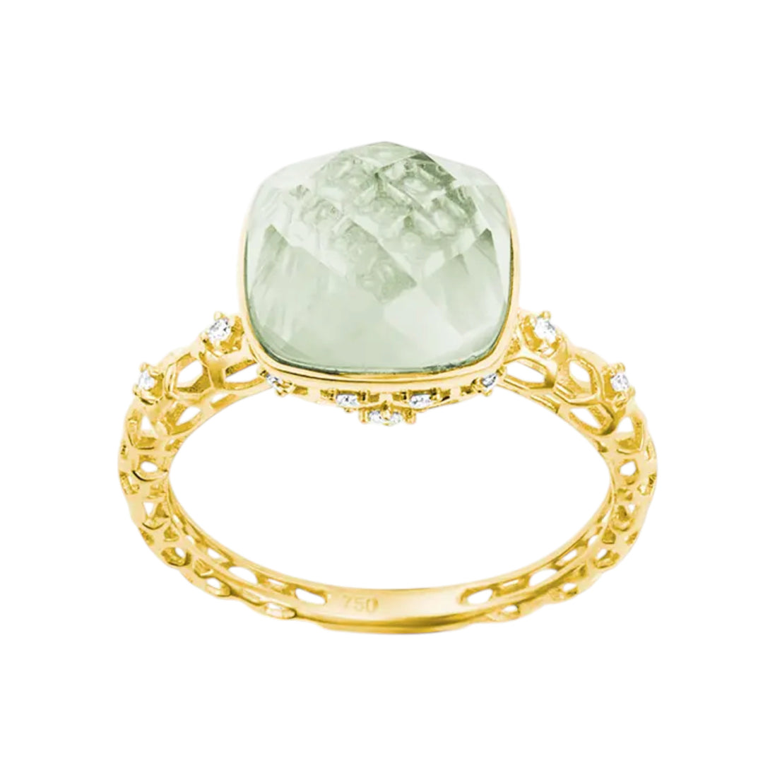 Goldring mit Amethyst
