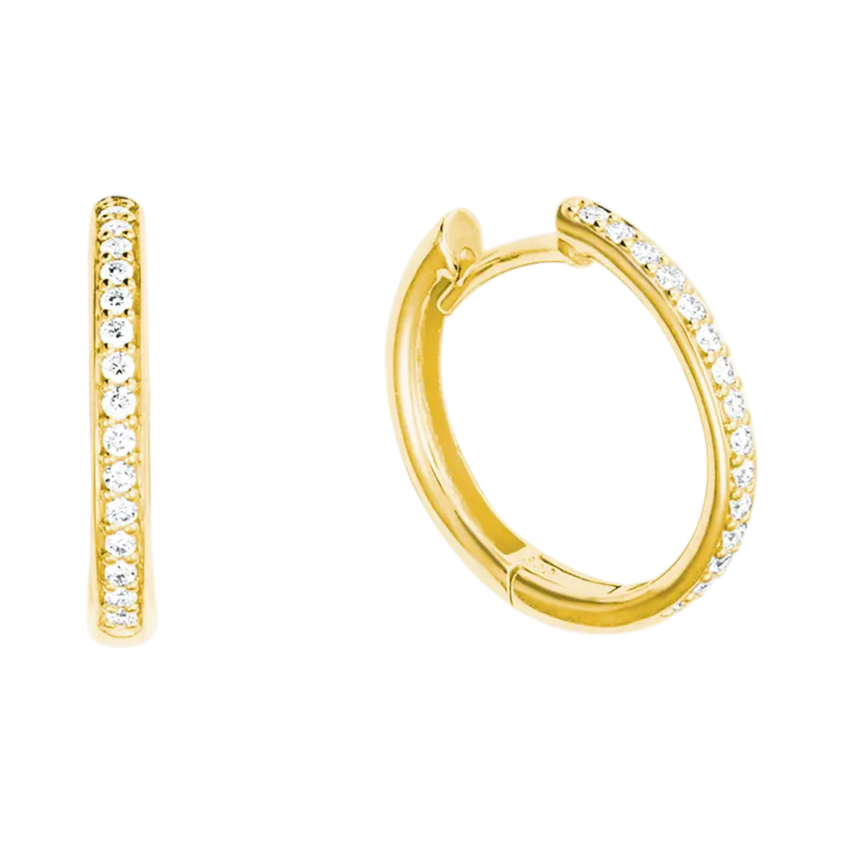 Creolen mit Diamanten