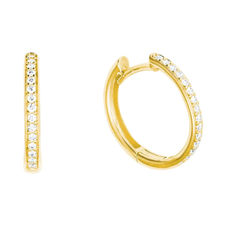 Creolen mit Diamanten