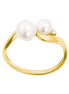 Goldener Ring mit Perlen