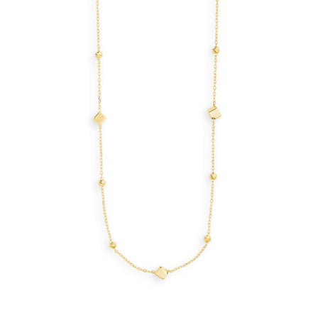 Collier mit Kugeln und Würfel