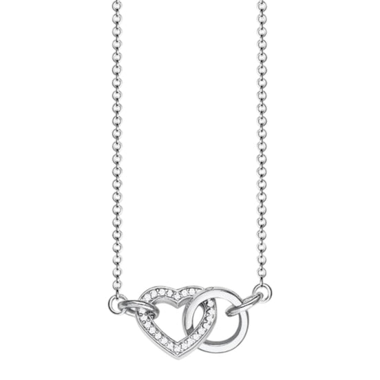 Collier "Herz" Silber Zirkonia