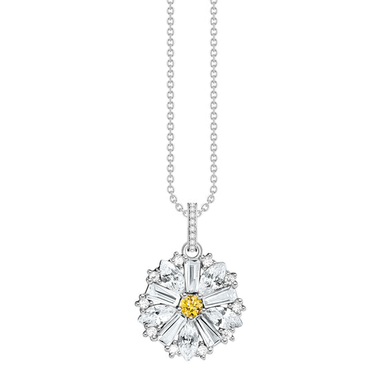 Kette mit Gänseblümchen Silber