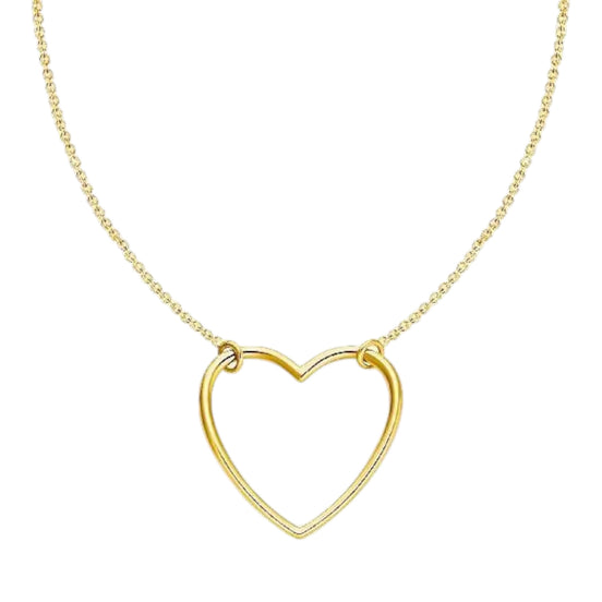Kette "Herz" Silber vergoldet
