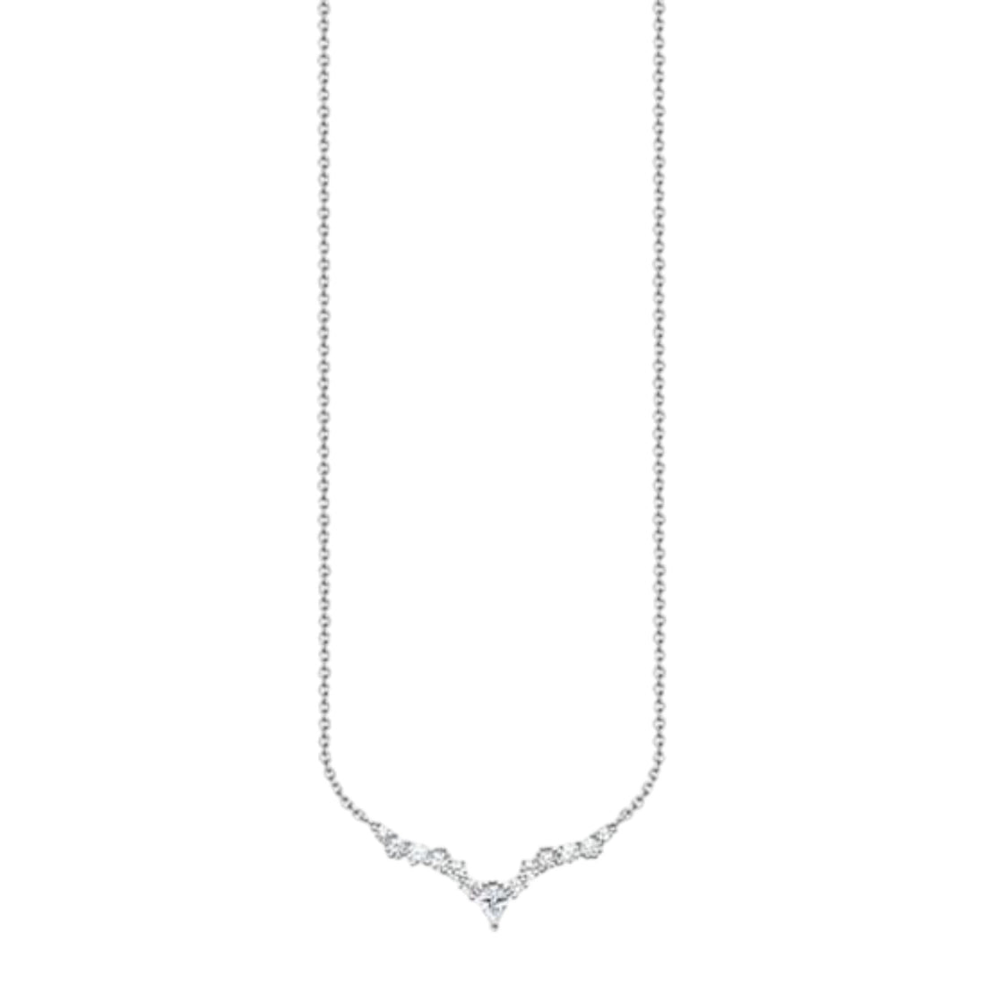 Kette "Eiskristalle" Silber, Zirkonia