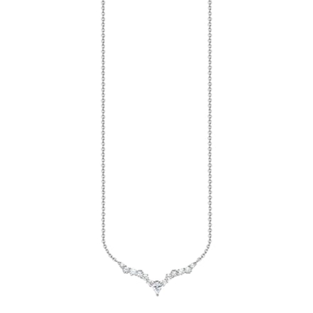 Kette "Eiskristalle" Silber, Zirkonia