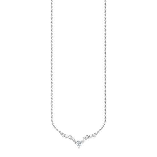 Kette "Eiskristalle" Silber, Zirkonia