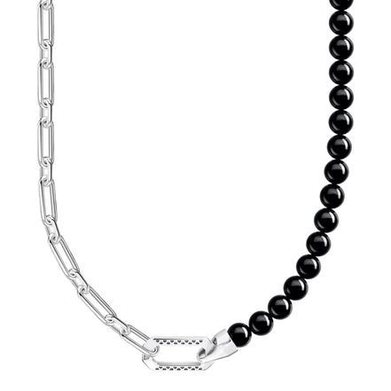 Kette Silber schwarz