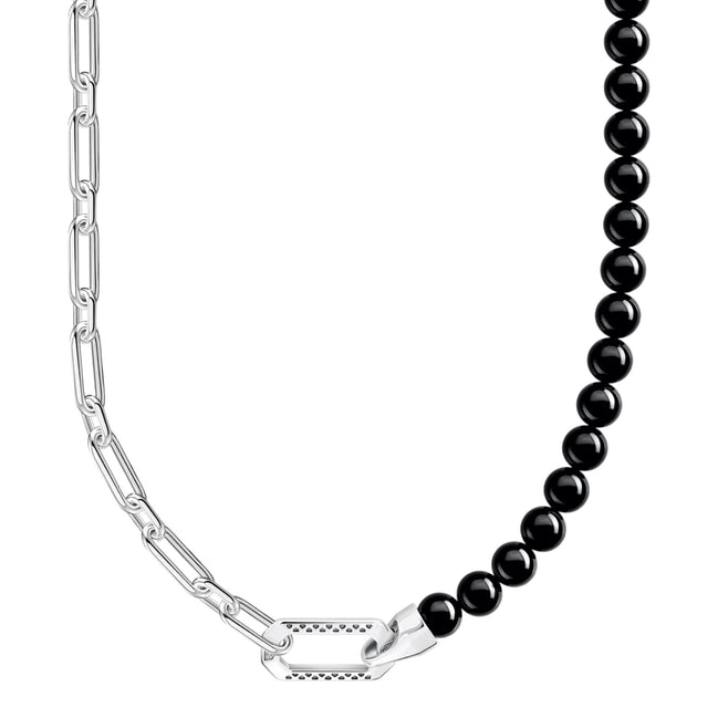 Kette Silber schwarz