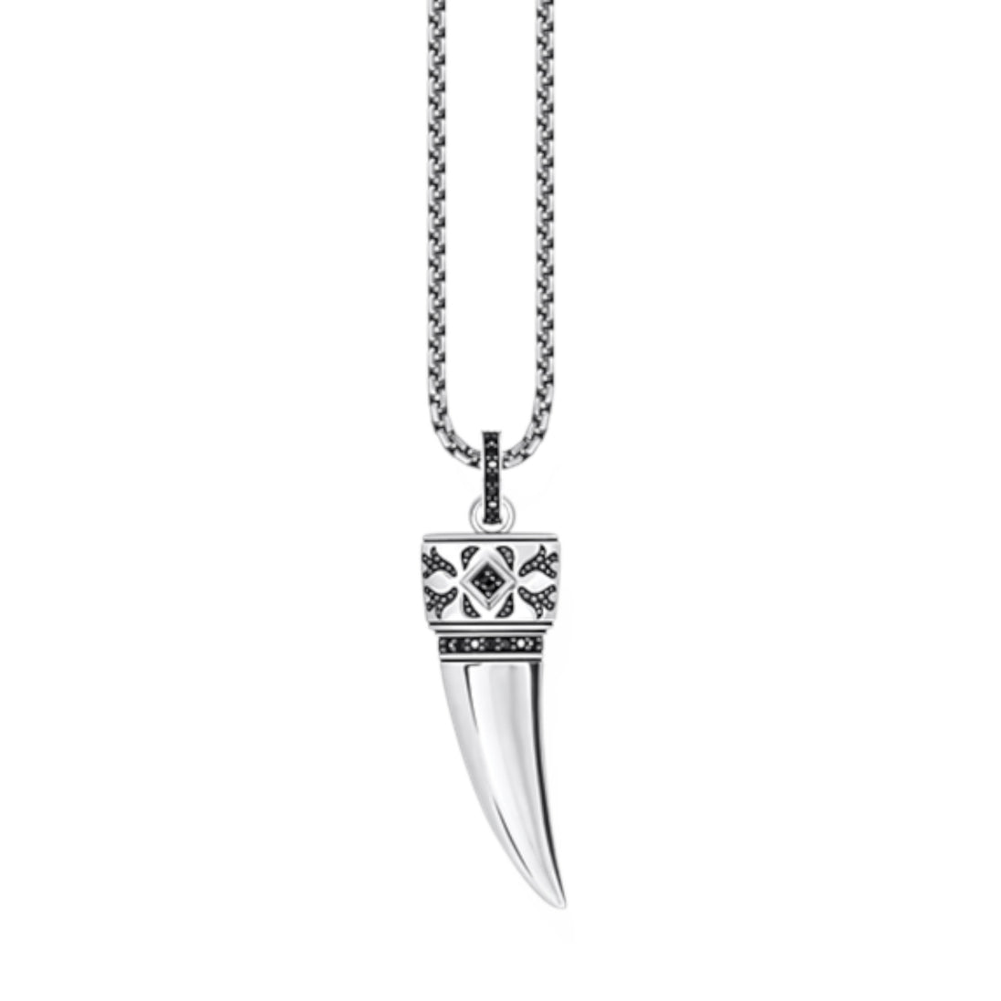 Kette mit Anhänger "Zahn" Silber