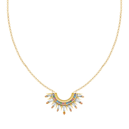 Kette mit Sonnenstrahlen