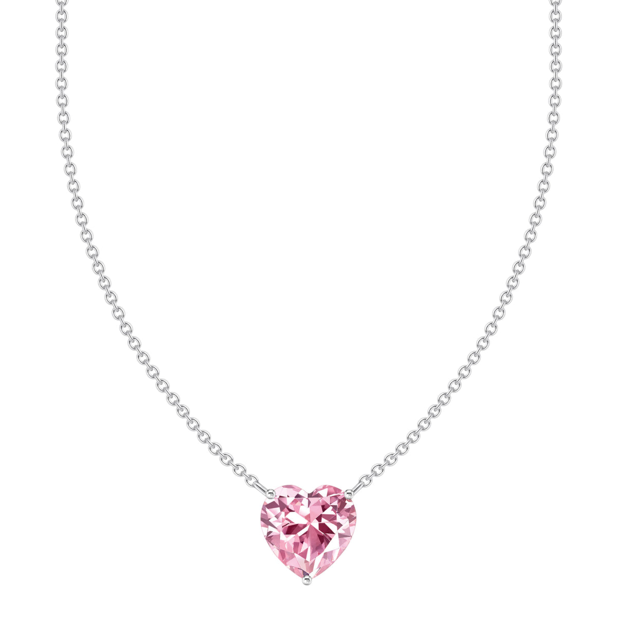 Kette mit pinkem Herz-Anhänger