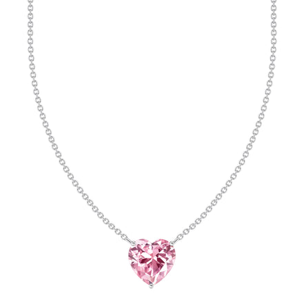 Kette mit pinkem Herz-Anhänger