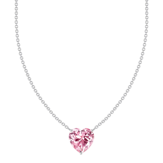 Kette mit pinkem Herz-Anhänger