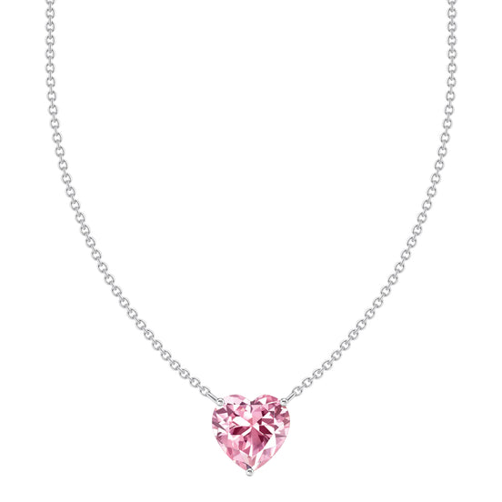 Kette mit pinkem Herz-Anhänger