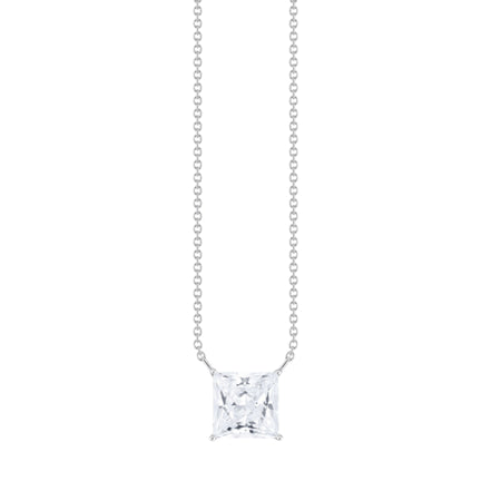 Kette quadratischer Stein-Anhänger
