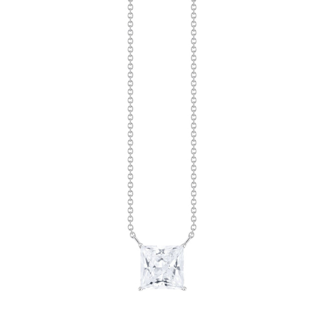 Kette quadratischer Stein-Anhänger