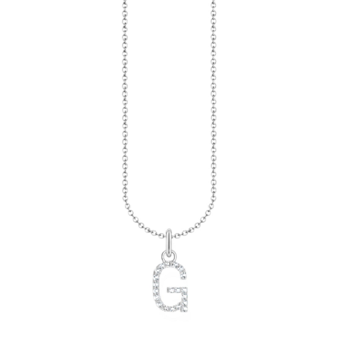 Kette mit Buchstaben-Anhänger "G"