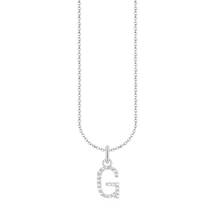 Kette mit Buchstaben-Anhänger "G"