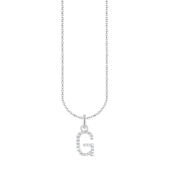 Kette mit Buchstaben-Anhänger "G"