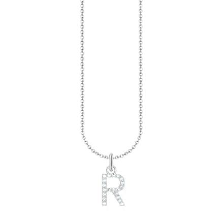 Kette mit Buchstaben-Anhänger "R"