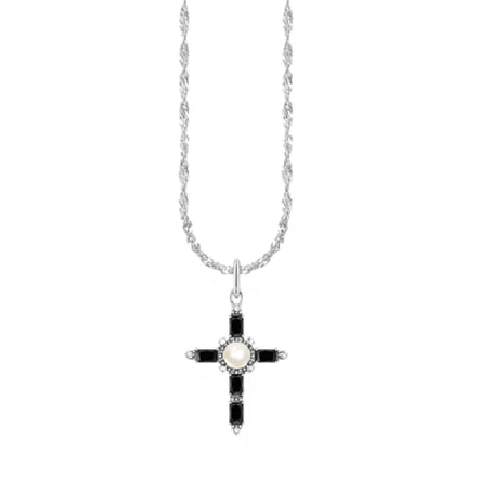 Kette True Romance Cross Schwarz