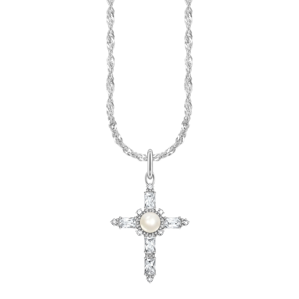 Kette True Romance Cross Silber