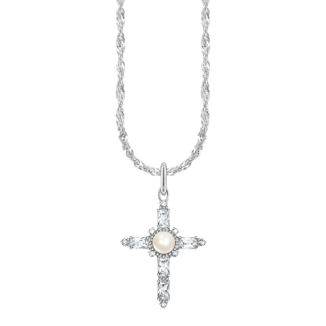Kette True Romance Cross Silber