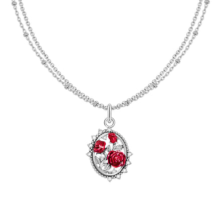 Kette True Romance Rosen Silber
