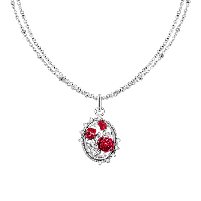 Kette True Romance Rosen Silber