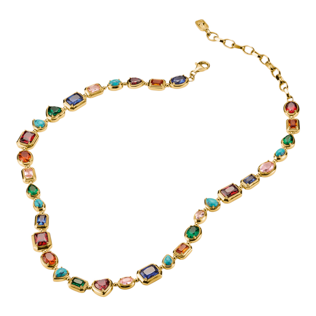 Kette Elyndra bunte Steine