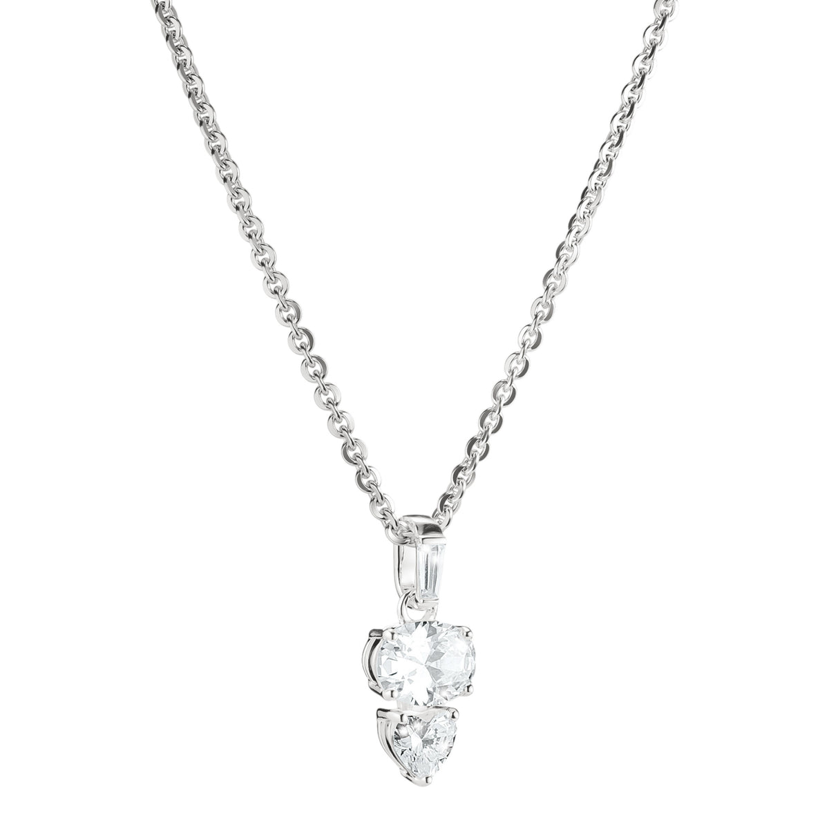Kette Zirkonia oval Silber