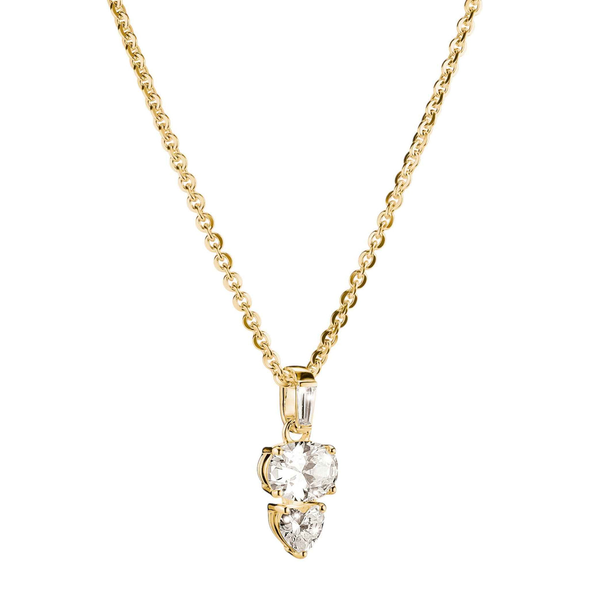 Kette Zirkonia oval Vergoldet