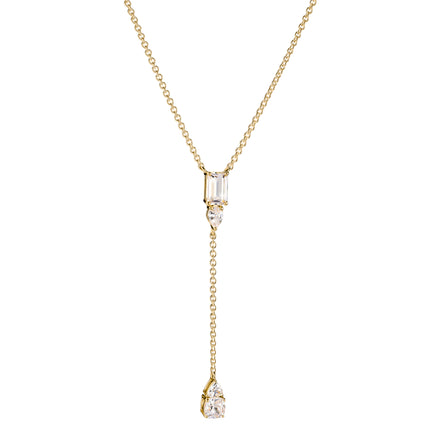 BOLD ELEGANCE Y-Kette Zirkonia