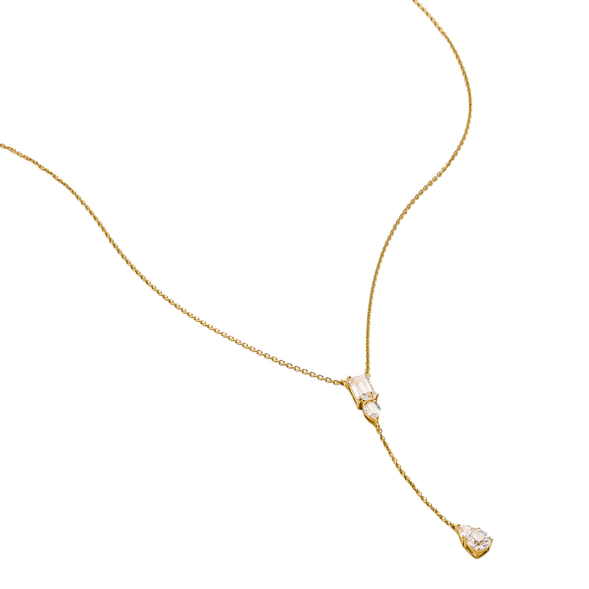 BOLD ELEGANCE Y-Kette Zirkonia