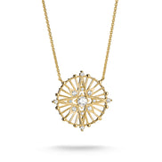 Kette mit Anhänger Talisman Zirkonia goldfarben
