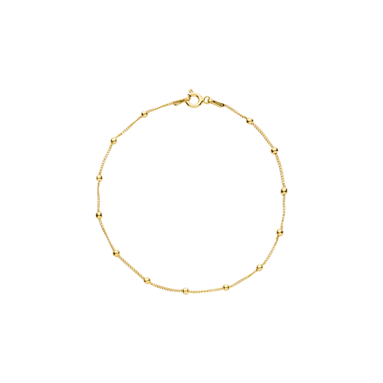 BASIC Armband mit Kugel goldfarben