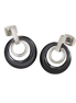 Titanium Ohrstecker Keramik Schwarz