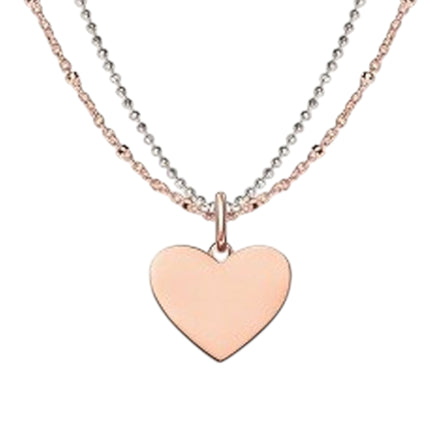 Kette mit Anhänger Silber rosévergoldet