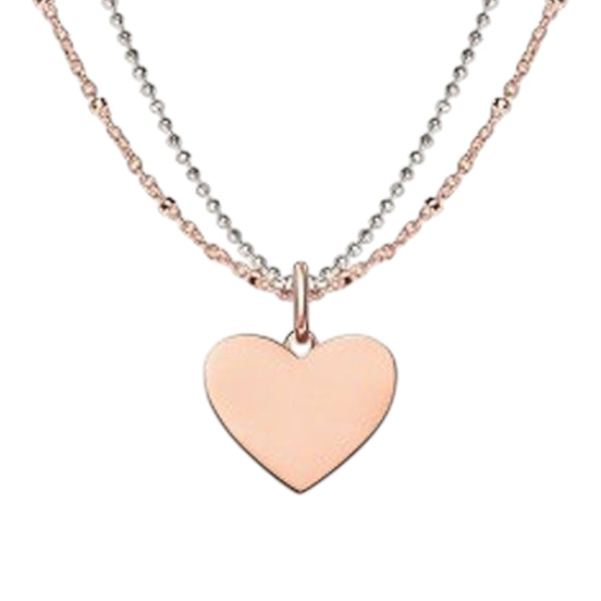 Kette mit Anhänger Silber rosévergoldet