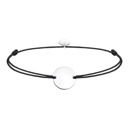 Armband Silber GRAVIERBAR "Little Secrets" schwarz