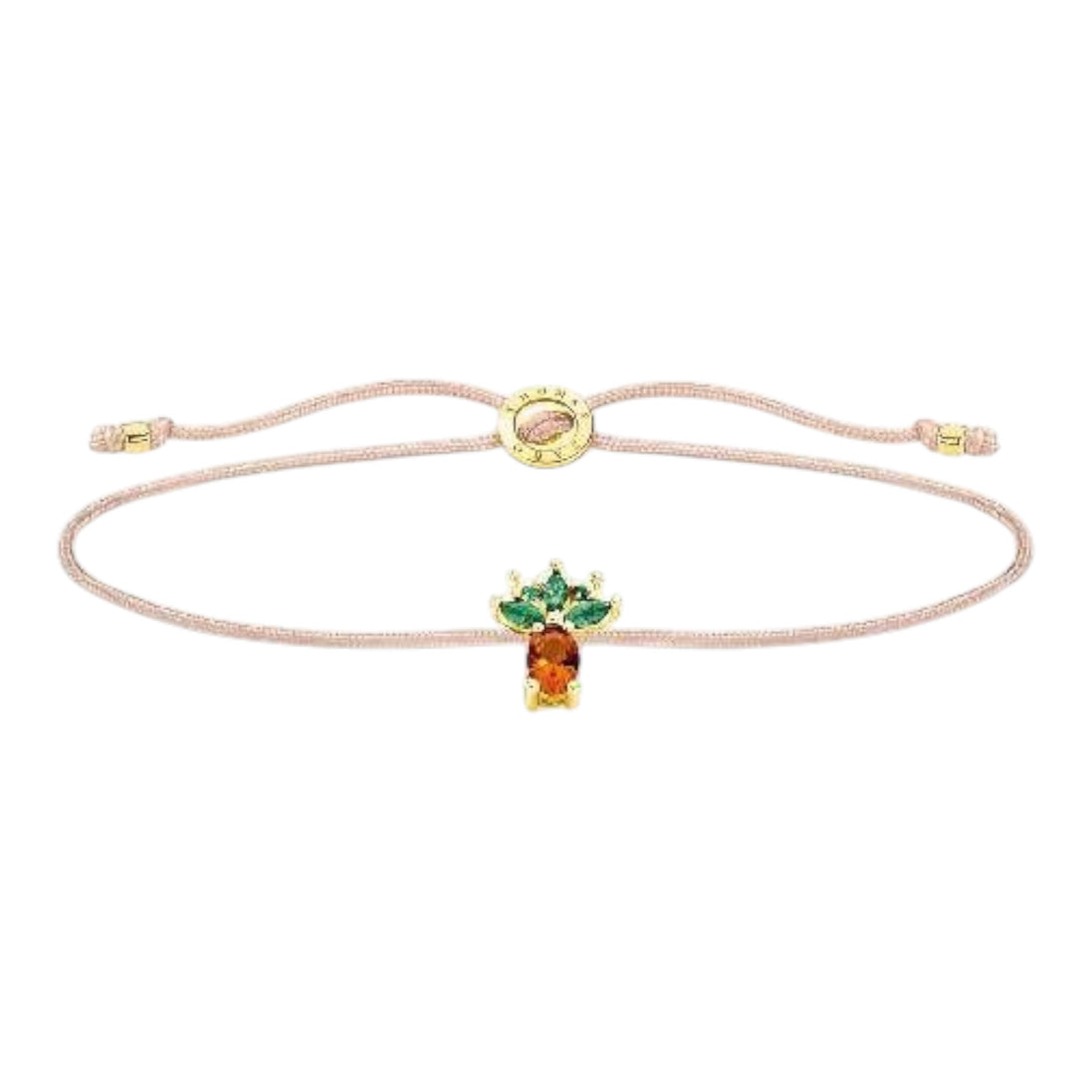 Armband Silber vergoldet "Little Secrets" Ananas
