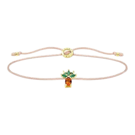 Armband Silber vergoldet "Little Secrets" Ananas