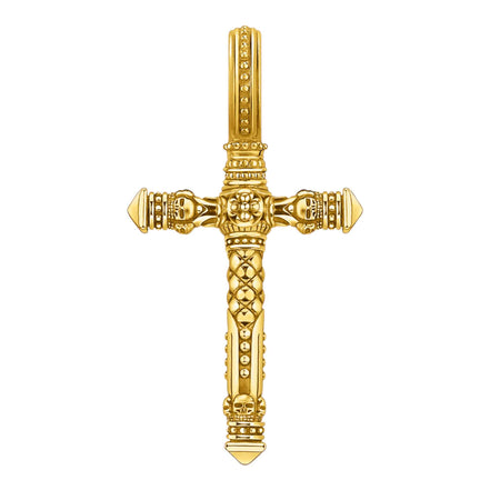 Anhänger "Kreuz" Silber vergoldet