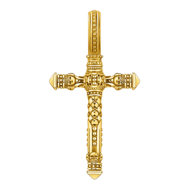 Anhänger "Kreuz" Silber vergoldet