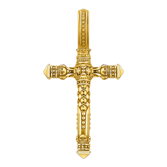 Anhänger "Kreuz" Silber vergoldet
