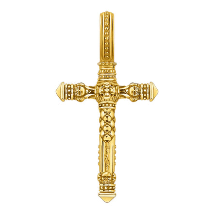 Anhänger "Kreuz" Silber vergoldet