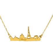 Halskette mit Skyline von Paris