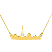 Halskette mit Skyline von Paris