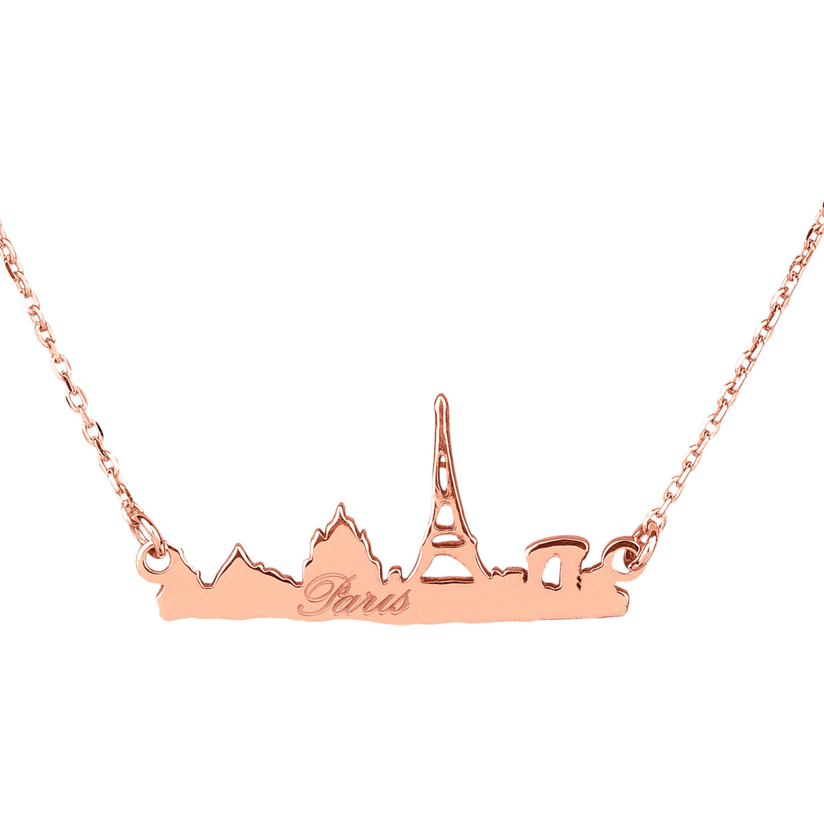 Halskette mit Skyline von Paris
